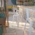 Flash Furniture CH-31320-30GB-WH-GG 30" White Metal Indoor/Outdoor Barstool with Removable Back addl-1