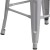 Flash Furniture CH-31320-30-SIL-WD-GG 30" Silver Metal Barstool with Square Wood Seat addl-11