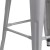 Flash Furniture CH-31320-30-SIL-WD-GG 30" Silver Metal Barstool with Square Wood Seat addl-9