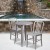 Flash Furniture CH-51080TH-2-18VRT-SIL-GG 24" Round Silver Metal Indoor/Outdoor Table Set with 2 Vertical Slat Back Chairs addl-1