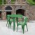 Flash Furniture CH-51090TH-2-18ARM-GN-GG 30" Round Green Metal Indoor/Outdoor Table Set with 2 Arm Chairs addl-1