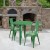 Flash Furniture CH-51090TH-2-18CAFE-GN-GG 30" Round Green Metal Indoor/Outdoor Table Set with 2 Cafe Chairs addl-1