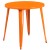 Flash Furniture CH-51090TH-2-18VRT-OR-GG 30" Round Orange Metal Indoor/Outdoor Table Set with 2 Vertical Slat Back Chairs addl-3