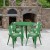 Flash Furniture CH-51090TH-4-18ARM-GN-GG 30" Round Green Metal Indoor/Outdoor Table Set with 4 Arm Chairs addl-1