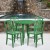 Flash Furniture CH-51090TH-4-18VRT-GN-GG 30" Round Green Metal Indoor/Outdoor Table Set with 4 Vertical Slat Back Chairs addl-1