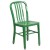 Flash Furniture CH-51090TH-4-18VRT-GN-GG 30" Round Green Metal Indoor/Outdoor Table Set with 4 Vertical Slat Back Chairs addl-4