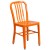 Flash Furniture CH-51090TH-4-18VRT-OR-GG 30" Round Orange Metal Indoor/Outdoor Table Set with 4 Vertical Slat Back Chairs addl-4