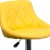 Flash Furniture CH-82028A-YEL-GG Contemporary Yellow Vinyl Diamond Pattern Bucket Seat Adjustable Height Barstool with Chrome Base addl-10