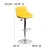 Flash Furniture CH-82028A-YEL-GG Contemporary Yellow Vinyl Diamond Pattern Bucket Seat Adjustable Height Barstool with Chrome Base addl-5