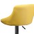 Flash Furniture CH-82028A-YEL-GG Contemporary Yellow Vinyl Diamond Pattern Bucket Seat Adjustable Height Barstool with Chrome Base addl-7