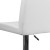 Flash Furniture CH-92066-WH-GG Contemporary White Vinyl Adjustable Height Barstool with Panel Back and Chrome Base addl-10