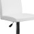 Flash Furniture CH-92066-WH-GG Contemporary White Vinyl Adjustable Height Barstool with Panel Back and Chrome Base addl-7