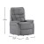 Flash Furniture CH-US-153062L-GY-LEA-GG Hercules Gray LeatherSoft Remote Powered Lift Recliner for Elderly addl-4