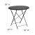 Flash Furniture CO-4-BK-GG 30" Round Black Indoor/Outdoor Steel Folding Patio Table addl-5