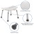 Flash Furniture DC-HY3410L-WH-GG Hercules 300 Lb. Capacity White Bath & Shower Chair with Non-Slip Feet addl-5