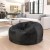 Flash Furniture DG-BEAN-LARGE-FUR-BK-GG Oversized Black Furry Refillable Bean Bag Chair for All Ages addl-1