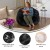 Flash Furniture DG-BEAN-LARGE-FUR-BK-GG Oversized Black Furry Refillable Bean Bag Chair for All Ages addl-4