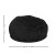 Flash Furniture DG-BEAN-LARGE-FUR-BK-GG Oversized Black Furry Refillable Bean Bag Chair for All Ages addl-5