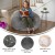 Flash Furniture DG-BEAN-LARGE-FUR-GY-GG Oversized Gray Furry Refillable Bean Bag Chair for All Ages addl-4