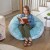 Flash Furniture DG-BEAN-LARGE-FUR-TL-GG Oversized Teal Furry Refillable Bean Bag Chair for All Ages addl-2