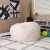 Flash Furniture DG-BEAN-LARGE-FUR-WH-GG Oversized White Furry Refillable Bean Bag Chair for All Ages addl-1