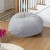 Flash Furniture DG-BEAN-LARGE-SHERPA-GY-GG Large Gray Faux Sherpa Refillable Bean Bag Chair for Kids and Teens addl-1