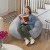 Flash Furniture DG-BEAN-LARGE-SHERPA-GY-GG Large Gray Faux Sherpa Refillable Bean Bag Chair for Kids and Teens addl-2