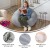 Flash Furniture DG-BEAN-LARGE-SHERPA-GY-GG Large Gray Faux Sherpa Refillable Bean Bag Chair for Kids and Teens addl-4