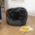 Flash Furniture DG-BEAN-SMALL-FUR-BK-GG Small Black Furry Refillable Bean Bag Chair for Kids and Teens addl-1