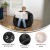 Flash Furniture DG-BEAN-SMALL-FUR-BK-GG Small Black Furry Refillable Bean Bag Chair for Kids and Teens addl-4