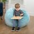 Flash Furniture DG-BEAN-SMALL-FUR-TL-GG Small Teal Furry Refillable Bean Bag Chair for Kids and Teens addl-2