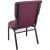 Flash Furniture EPCHT-100 Advantage Burgundy Pattern Discount Church Chair 21" Wide addl-1