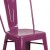 Flash Furniture ET-3534-24-PUR-GG 24" Purple Metal Indoor/Outdoor Counter Height Stool with Back addl-7