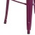 Flash Furniture ET-3534-30-PUR-GG 30" Purple Metal Indoor/Outdoor Barstool with Back addl-10