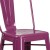 Flash Furniture ET-3534-30-PUR-GG 30" Purple Metal Indoor/Outdoor Barstool with Back addl-7