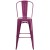 Flash Furniture ET-3534-30-PUR-GG 30" Purple Metal Indoor/Outdoor Barstool with Back addl-9