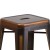 Flash Furniture ET-BT3503-24-COP-GG 24" Backless Distressed Copper Metal Indoor/Outdoor Counter Height Stool addl-13