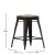 Flash Furniture ET-BT3503-24-COP-GG 24" Backless Distressed Copper Metal Indoor/Outdoor Counter Height Stool addl-5