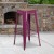 Flash Furniture ET-BT3503-30-PUR-WD-GG 30" Backless Purple Barstool with Square Wood Seat addl-1