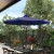 Flash Furniture GM-402003-NVY-GG Navy 9 Ft. Round Umbrella, 1.5" Diameter Aluminum Pole - Crank and Tilt Function addl-1