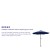 Flash Furniture GM-402003-NVY-GG Navy 9 Ft. Round Umbrella, 1.5" Diameter Aluminum Pole - Crank and Tilt Function addl-3