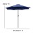 Flash Furniture GM-402003-NVY-GG Navy 9 Ft. Round Umbrella, 1.5" Diameter Aluminum Pole - Crank and Tilt Function addl-5