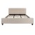 Flash Furniture HG-20-GG King Size Tufted Upholstered Platform Bed, Beige Fabric addl-4