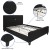 Flash Furniture HG-23-GG Queen Size Tufted Upholstered Platform Bed, Black Fabric addl-3