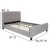 Flash Furniture HG-26-GG Full Size Tufted Upholstered Platform Bed, Light Gray Fabric addl-3