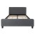 Flash Furniture HG-31-GG Queen Size Tufted Upholstered Platform Bed, Dark Gray Fabric addl-4