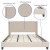 Flash Furniture HG-36-GG King Size Tufted Upholstered Platform Bed, Beige Fabric addl-3