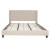 Flash Furniture HG-36-GG King Size Tufted Upholstered Platform Bed, Beige Fabric addl-6