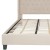 Flash Furniture HG-36-GG King Size Tufted Upholstered Platform Bed, Beige Fabric addl-7