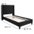 Flash Furniture HG-37-GG Twin Size Tufted Upholstered Platform Bed, Black Fabric addl-3